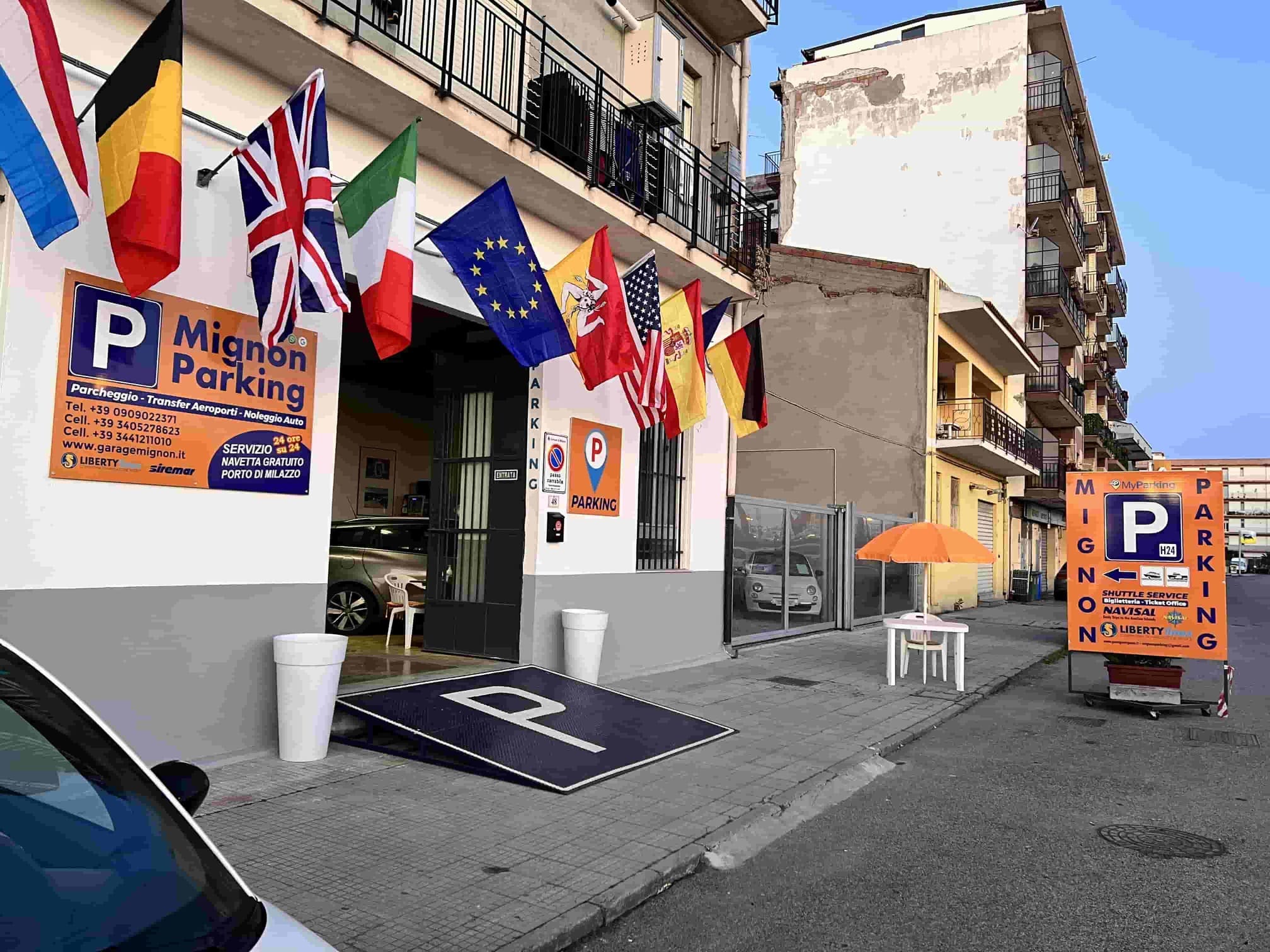 Mignon Parking - Porto Milazzo Ingresso Mignon Parking - Porto Milazzo